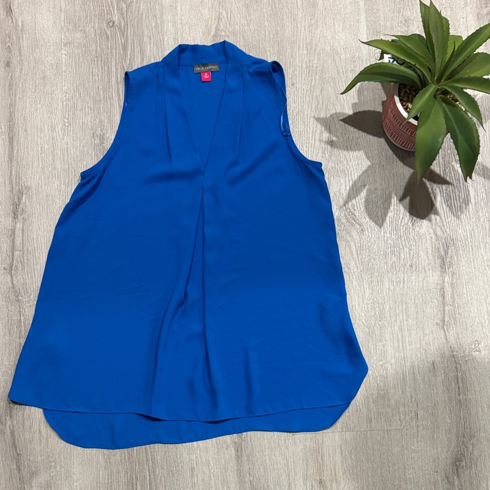 Vince Camuto Royal Blue Sleeveless Blouse